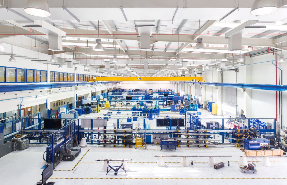 Overhead view of learning center in Abu Dhabi