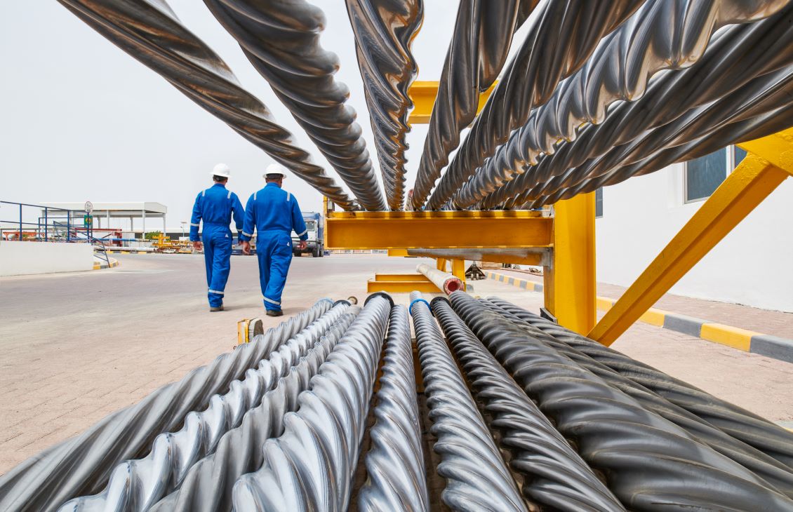 Two field engineers walking