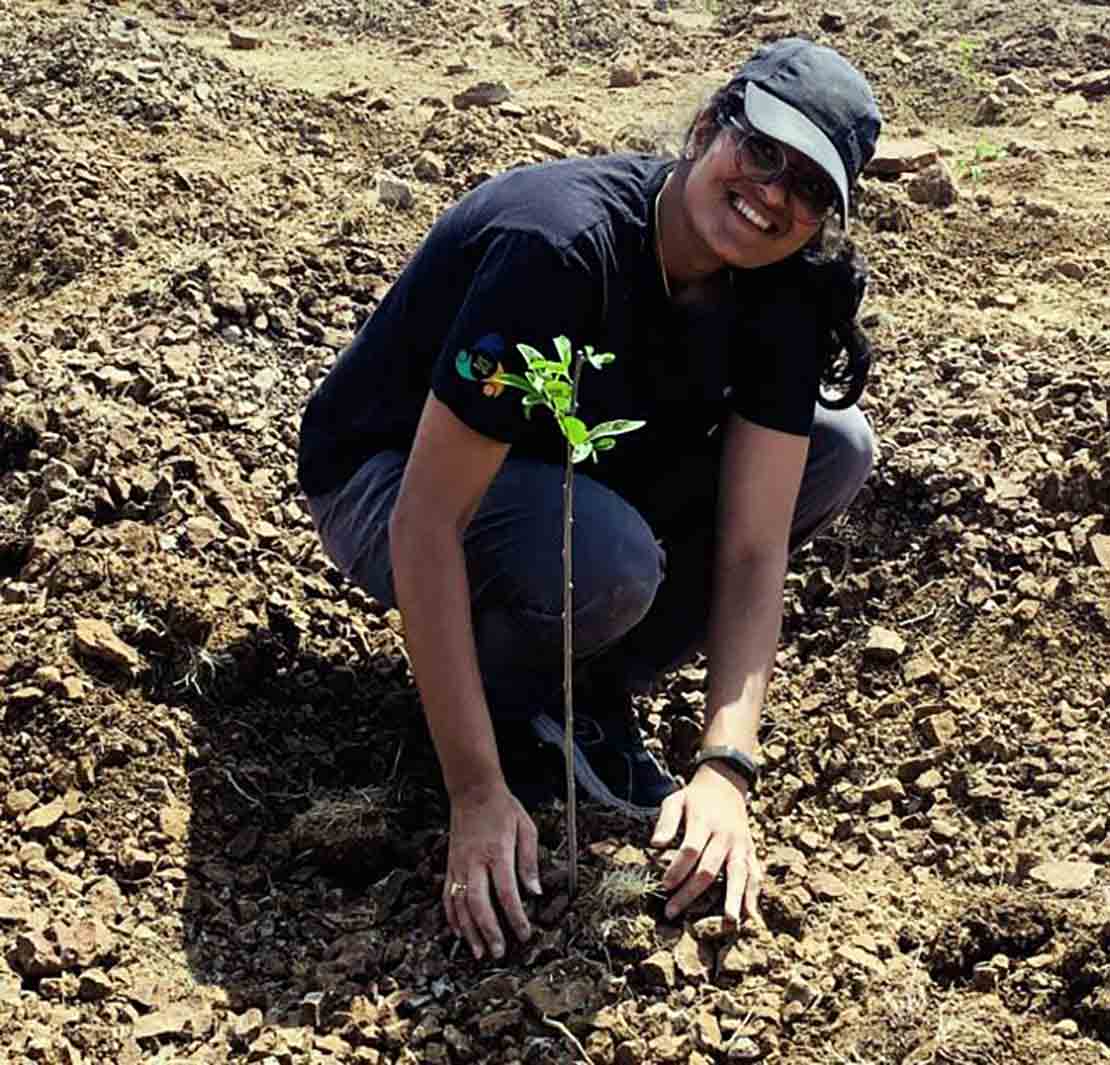 In India, our employees partnered with a local organization to help plant 2,000 fruit-bearing trees on farmers’ land.