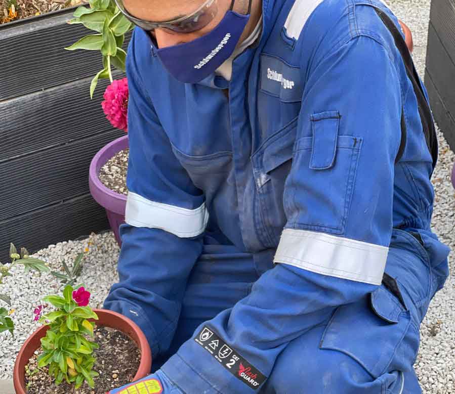 Community gardening in Kuwait.