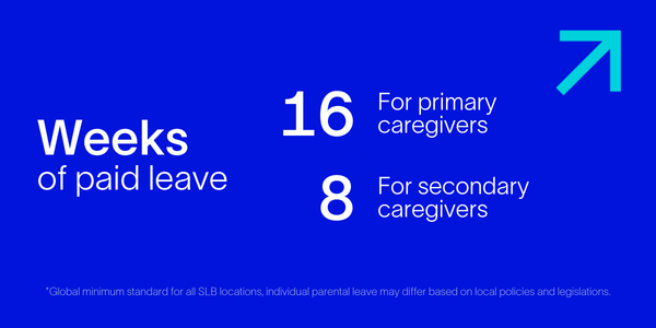 Blue maternity leave graphic